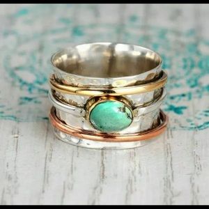 925 Silver filled Women or Mens ring